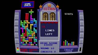 Tetris (Atari Games - Arcade - 1988) Gameplay livello hard!
