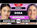RADUCANU vs OSORIO • WTA Doha 2026 • LIVE Tennis Watchalong