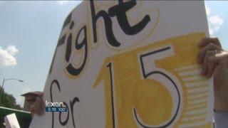 Fast-food workers rally for higher pay