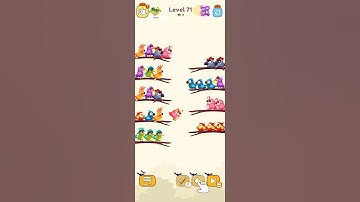 bird sort color game leval 71 #games #coloringpages #colorsortgame #gameplay #colouringgames #colors