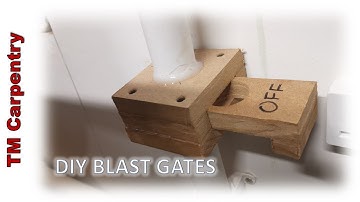 How To Make a Simple Blast Gate - Dust Extraction System - Small Workshop