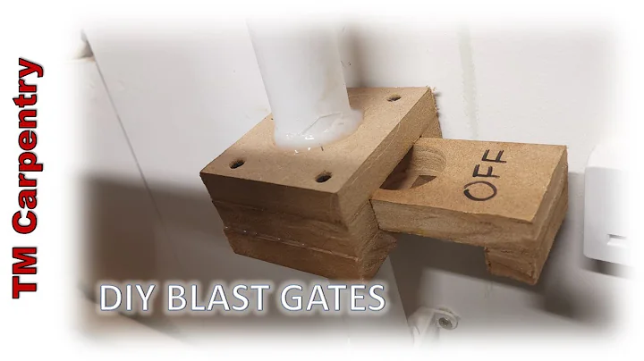 How To Make a Simple Blast Gate - Dust Extraction System - Small Workshop