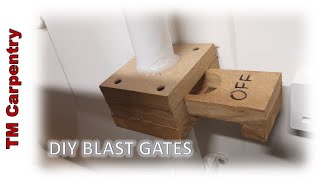 How To Make A Simple Blast Gate - Dust Extraction System - Small Workshop