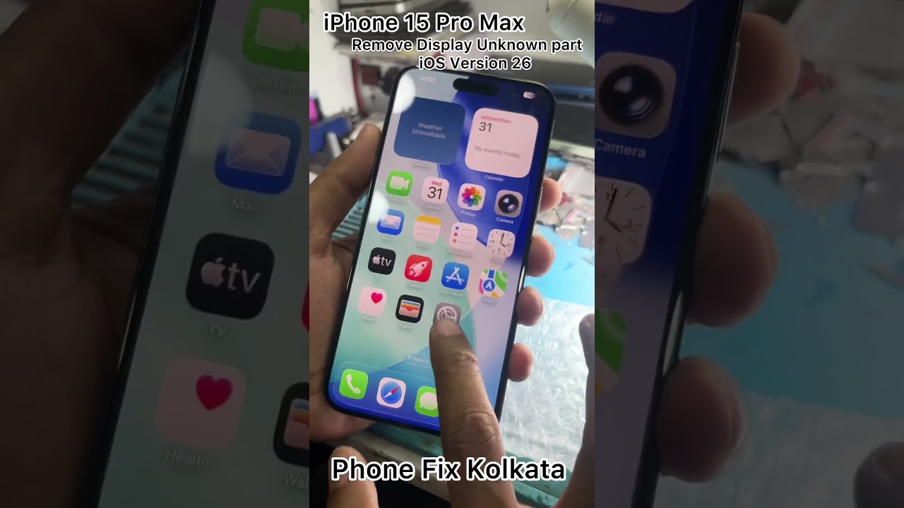 iOS Version 26.0 || iPhone All model Display unknown part remove 