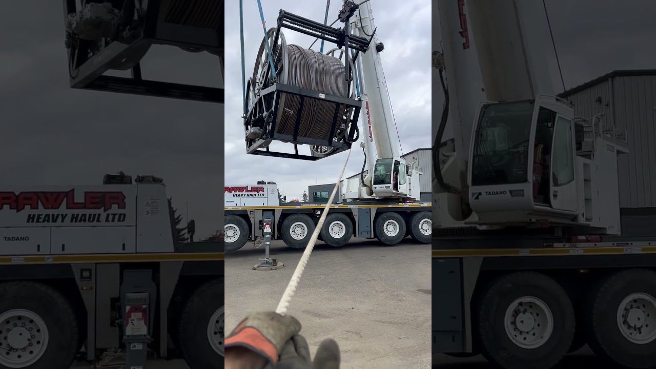 You don’t just drive here.help out=success #bigrig #cranerigging #oilfieldlife