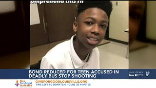 Bond reduced by half million for teen accused of killing another at JCPS bus stop