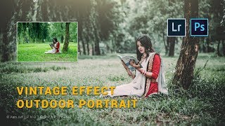 Photoshop cc Tutorial | Outdoor VINTAGE EFFECT PORTRAIT | Adobe Lightroom screenshot 5