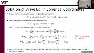 Lecture 11 Derivation and Sol of Wave Equation in Sph Coords