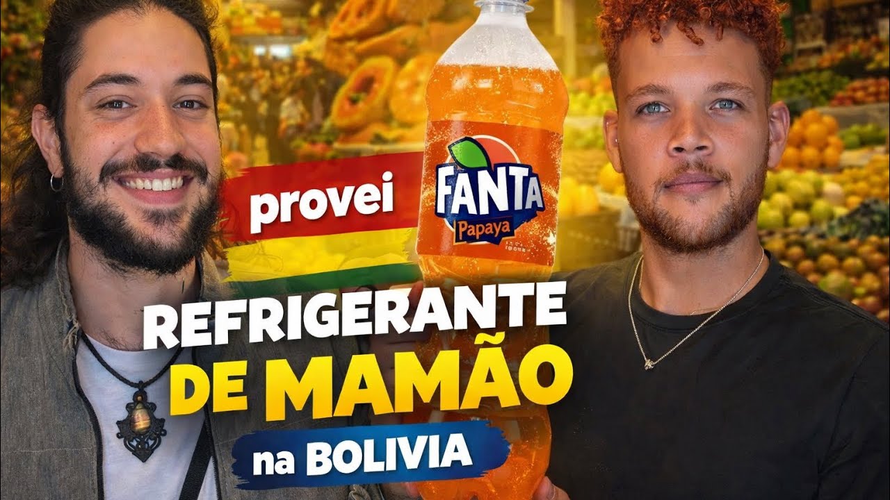 Provei refrigerante de mamão na Bolivia (primeiro dia em Sucre) 