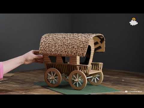 DIY Cardboard Covered Wagon