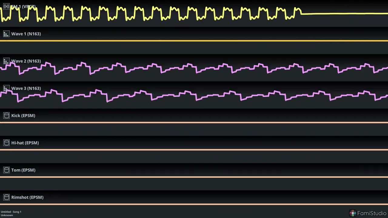 Super Bloxy Bros Title theme[Famistudio Namco163+EPSM+VRC7 Cover]