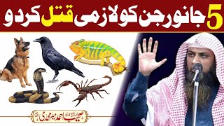 5 Janwar Jin Ko Lazmi Qatal Kar Do | Qari Sohaib Ahmed Meer Muhammadi | Best Islamic Bayan |