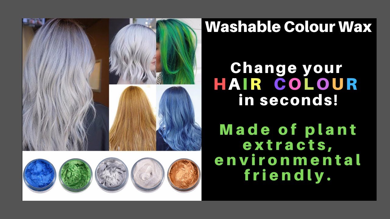 Washable Hair Colour Wax YouTube