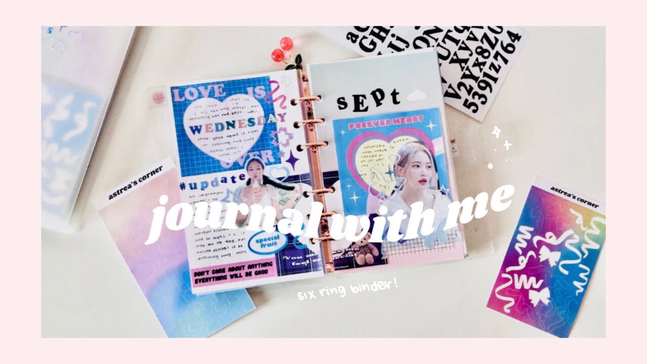 journal with me 🎀 six ring binder