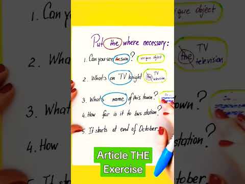 #ARTICLE #THE #exercise