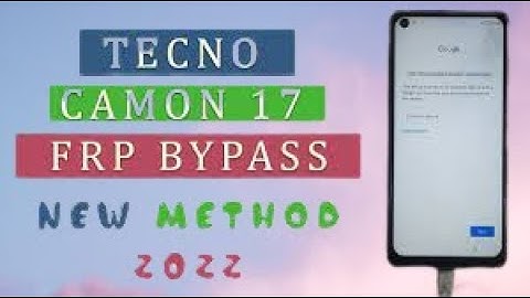 Tecno Camon 17 (CG7) FRP Bypass Android 11 New Trick unlock google account lock without Pc new secur