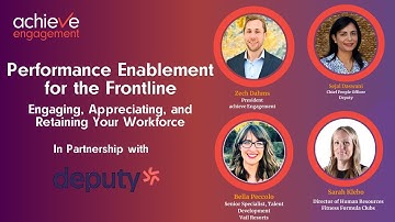 🎙️ Performance Enablement for the Frontline: Engaging, Appreciating, and Retaining Your Workforce
