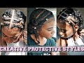 PROTECTIVE STYLES FOR NATURAL HAIR with Braids & Twists (No Weave,Long Lasting)