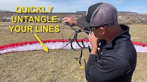 Paramotor Training - How To Quickly Untangle Your Paraglider Lines