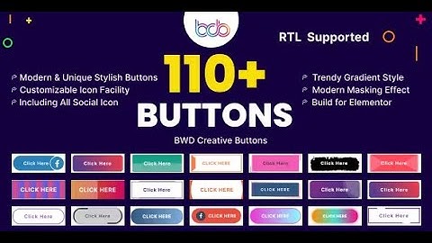 BWD creative buttons elementor addon By BestWpDeveloper