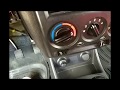 Hyundai Getz 2010 - How to Replace AC switch light