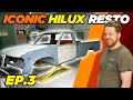 VINTAGE TOYOTA HILUX Panels restored from trash to PERFECT! Beginner Panel Beating Tips!