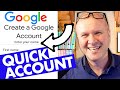 Make a google account on your phone  fast and easy