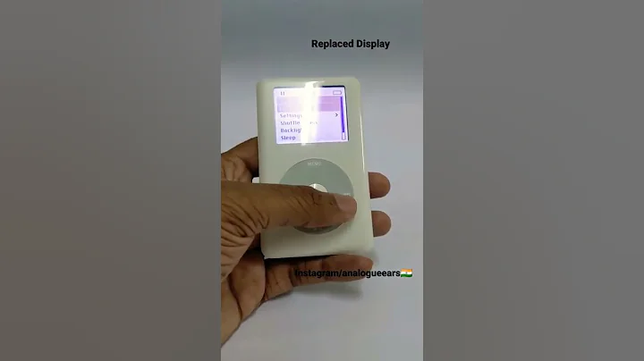 Apple IPod 4th gen modified into flash storage #ipod #apple #ipodindia#retro #vintage #restoration