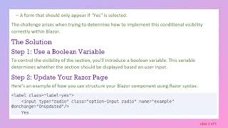 How to Hide and Show Sections in Blazor with a Button Click