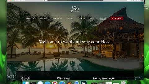 demo một trang liên hệ web khách sạn