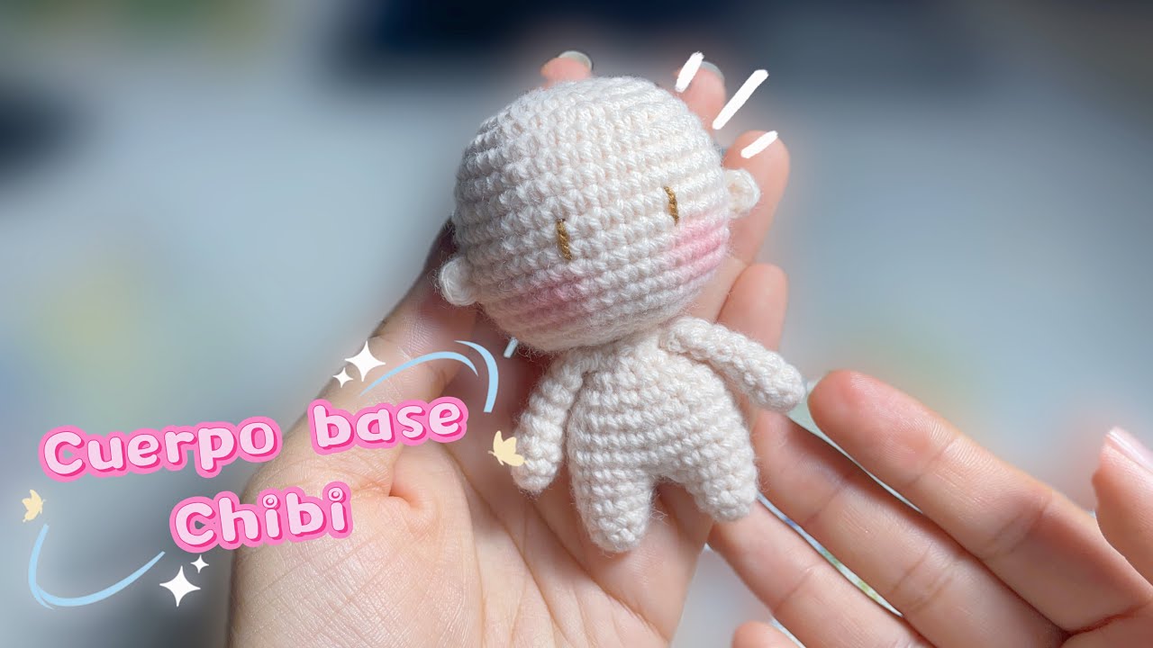 Cuerpo Base Chibi Amigurumi – Fácil y Rápido | Tutorial Paso a Paso ✨💜