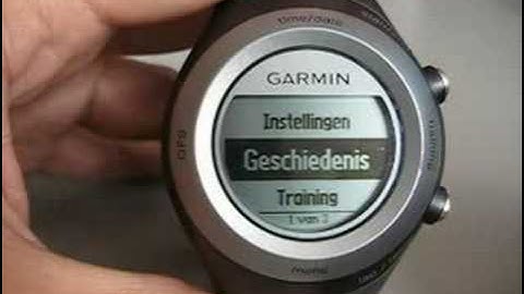 Introductievideo Garmin Forerunner 405