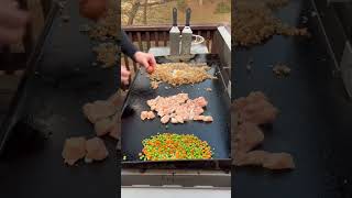 ? Chicken Fried Rice On The Blackstone | Hibachi Fried Rice & Chicken | Let’s Eat Y’all