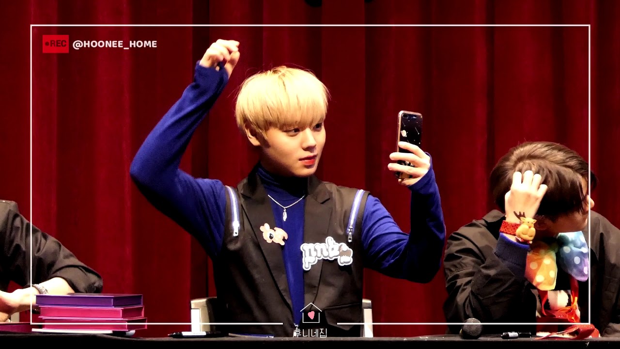 박지훈 :: 171119 노량진 팬 사인회 @CTS아트홀 - 사인하고 셀카찍고 머리만지고 버블버블