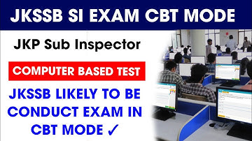 JKSSB Sub Inspector ReExam CBT Mode | Computer Based Test | JKP SI ReExam Online CBT Mode