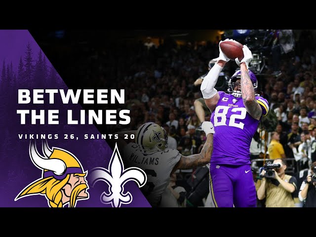 Between The Lines: Minnesota Vikings 26, New Orleans Saints 20 