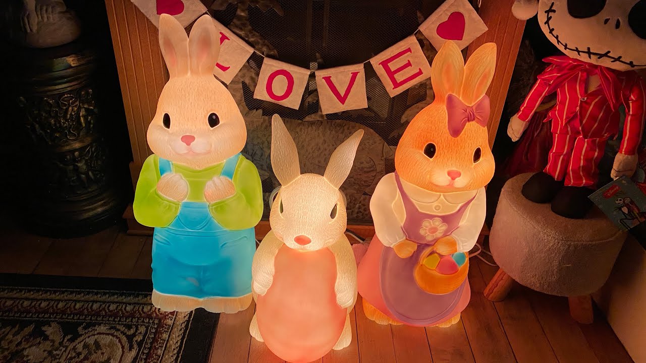 Cracker Barrel Blow Molds Easter Bunnies 2023 Unboxing YouTube