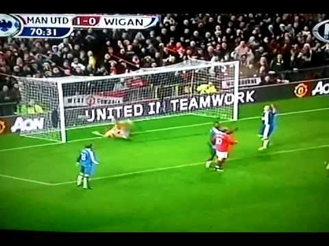 Manchester2 vs wigan 0..gol de chicharito