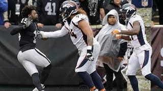 Michael Crabtree Vs Aqib Talib Fight Broncos Vs Raiders Nfl