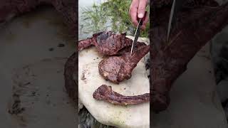 Сочный Рибай на кости от мясной компании  Гурмит.   #Дагестан #Губден #Gurmeat #стейк #рибай