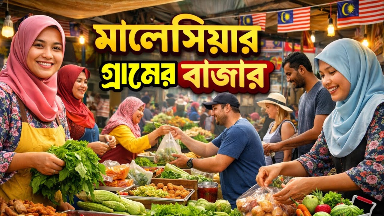 মালয়েশিয়ার গ্রামীণ বাজার 🇲🇾 | Malaysia Village Market Experience