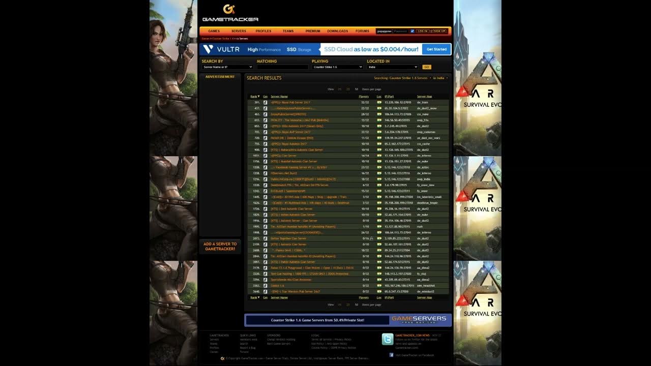 Gametracker cs server youtube