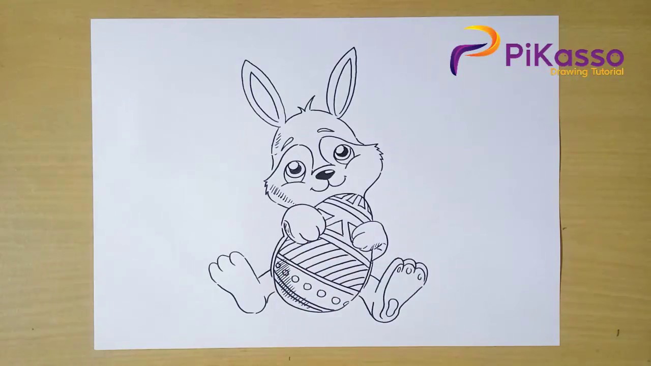 How to Draw a Easter Bunny step by step - YouTube