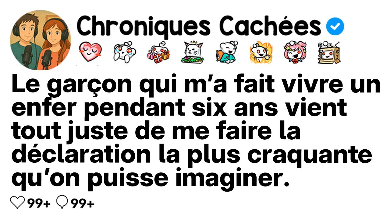 [COMPLET] Le garçon qui m'a rendue malheureuse six ans a avoué quelque chose de si doux.
