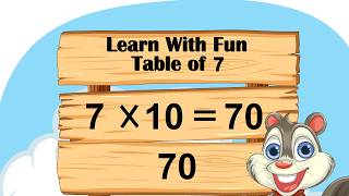 Learn Table of 7 🧸 | Easy &amp; Fun Math for Kids | 7 Times Table