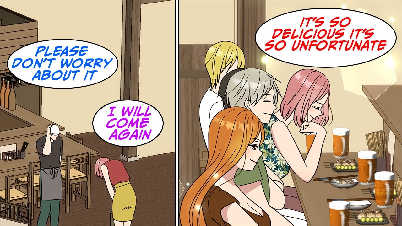 Waited for a customer who left her phone at my restaurant [Manga Dub]