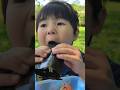 【なぜ】美味しい海苔食べたら義母を思い出した😂 #義母 #パパ #3歳