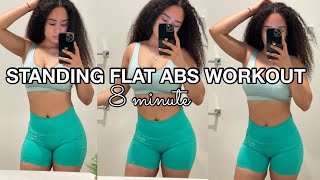 Easy Standing ABS workout | Do this daily to lose LOWER BELLY fat & get SMALLER waist | Low impact🔥