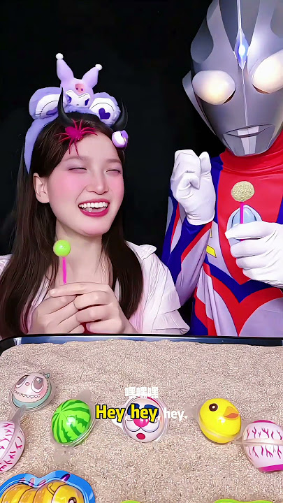 Play a trick on Ultraman Tiga#candyunboxing #kidsperformance #kidsfavorite#happychildhood #candyland