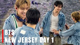 😱 NEW JERSEY DAY 1: Jungkook Can't Stop Teasing Taehyung! 😂 ARMY Goes Crazy Seeing Taekook's Moment!